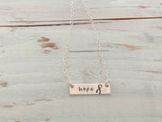 Hope For A Cure Cancer Ribbon Necklace