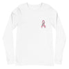 Fighter Small Logo Long Sleeve Tee (Pink Ribbon)